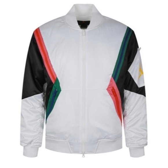 New Air Jordan JumpMan Flight White  Jacket Loose Fit Mens Size XL Y2K - Picture 4 of 13